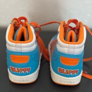 K-Swiss Blippi Kids' Blue and Orange Sneakers